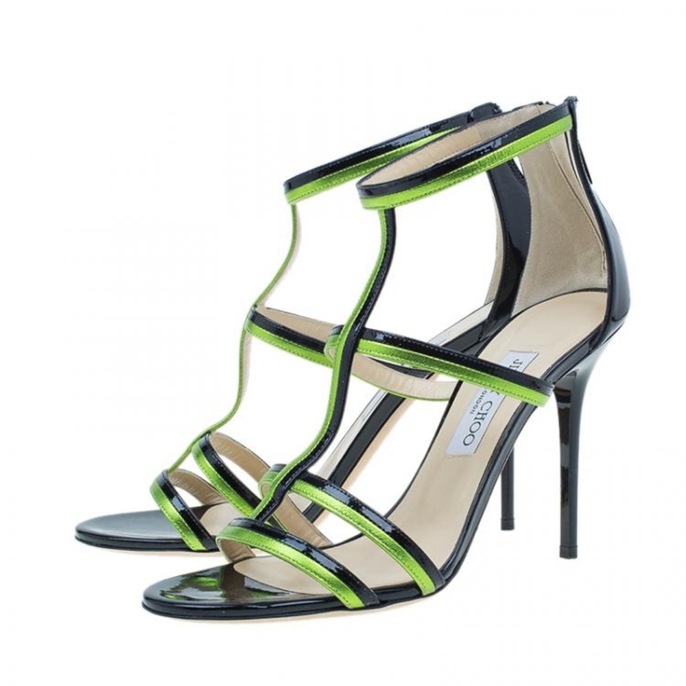 Jimmy Choo Green and Black Thistle
Sandals